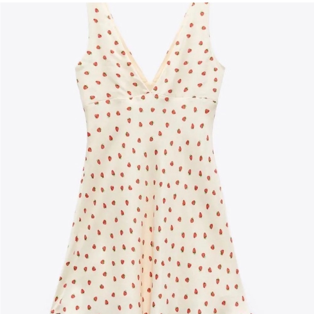Strawberry print Zara dress